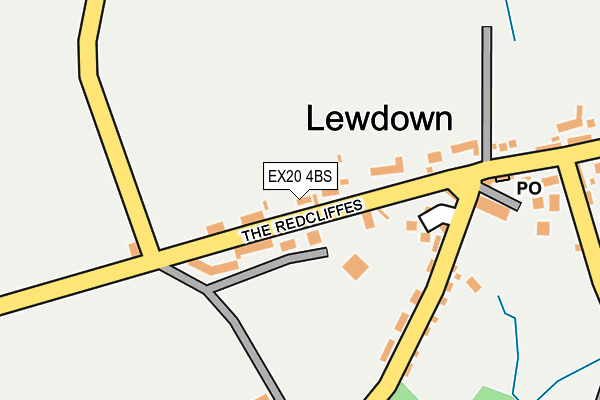 EX20 4BS map - OS OpenMap – Local (Ordnance Survey)