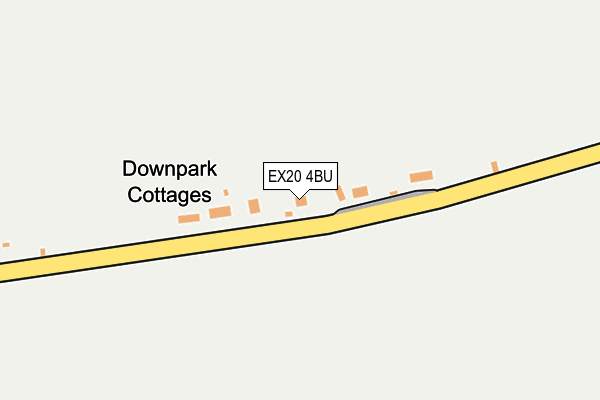 EX20 4BU map - OS OpenMap – Local (Ordnance Survey)