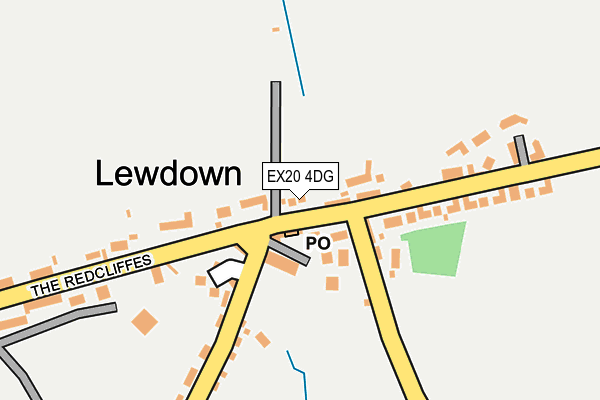 EX20 4DG map - OS OpenMap – Local (Ordnance Survey)