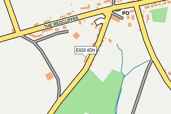 EX20 4DH map - OS OpenMap – Local (Ordnance Survey)