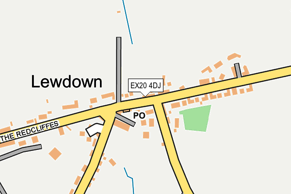 EX20 4DJ map - OS OpenMap – Local (Ordnance Survey)