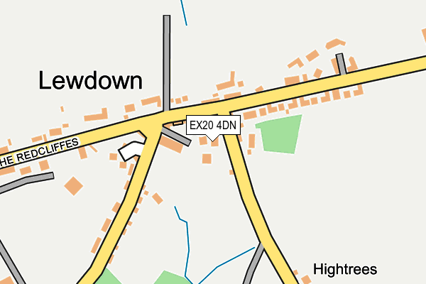 EX20 4DN map - OS OpenMap – Local (Ordnance Survey)