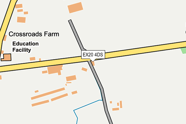 EX20 4DS map - OS OpenMap – Local (Ordnance Survey)