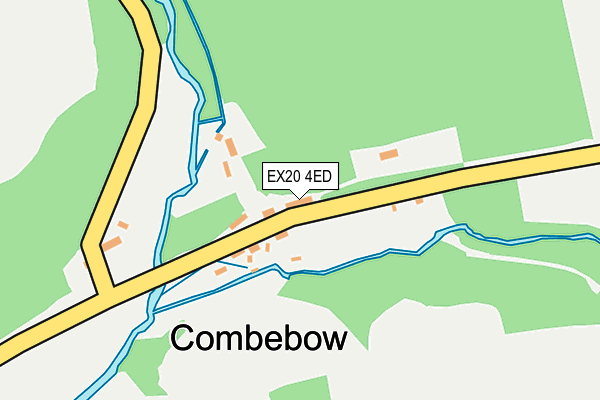 EX20 4ED map - OS OpenMap – Local (Ordnance Survey)