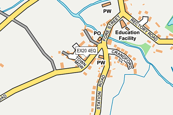 EX20 4EQ map - OS OpenMap – Local (Ordnance Survey)