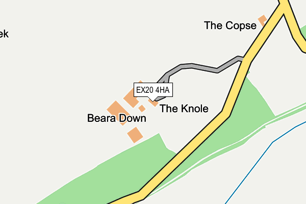 EX20 4HA map - OS OpenMap – Local (Ordnance Survey)