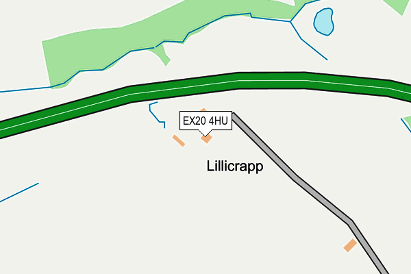 EX20 4HU map - OS OpenMap – Local (Ordnance Survey)