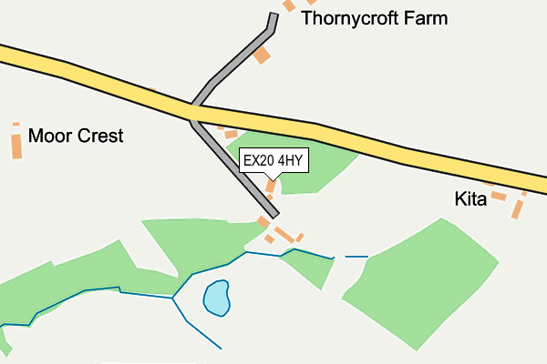 EX20 4HY map - OS OpenMap – Local (Ordnance Survey)