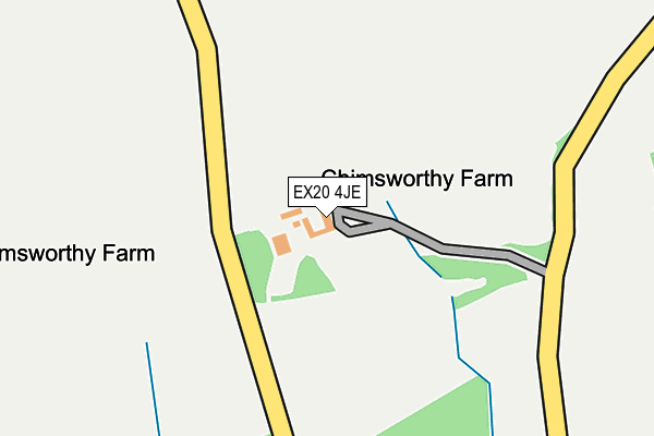 EX20 4JE map - OS OpenMap – Local (Ordnance Survey)