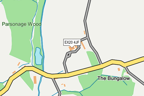 EX20 4JF map - OS OpenMap – Local (Ordnance Survey)