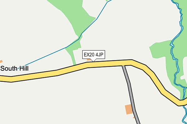 EX20 4JP map - OS OpenMap – Local (Ordnance Survey)