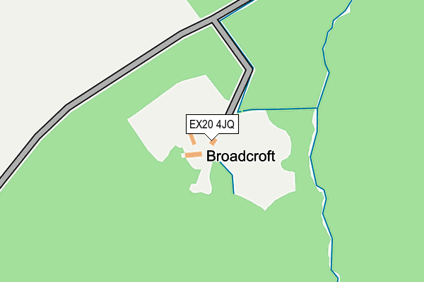 EX20 4JQ map - OS OpenMap – Local (Ordnance Survey)