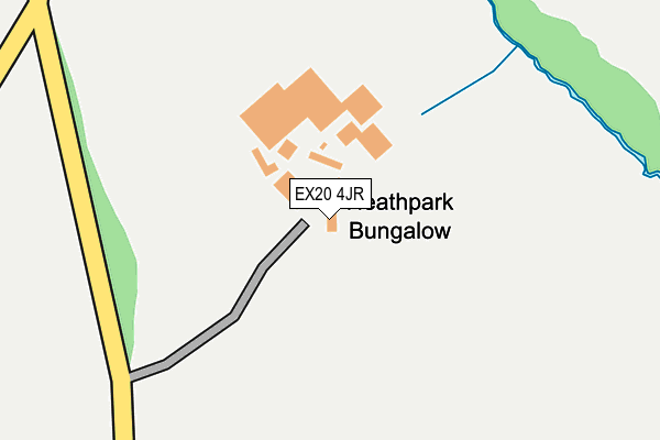 EX20 4JR map - OS OpenMap – Local (Ordnance Survey)