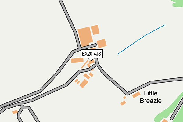 EX20 4JS map - OS OpenMap – Local (Ordnance Survey)