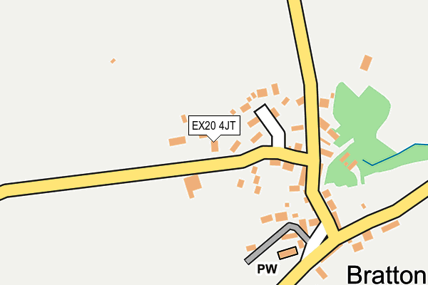 EX20 4JT map - OS OpenMap – Local (Ordnance Survey)
