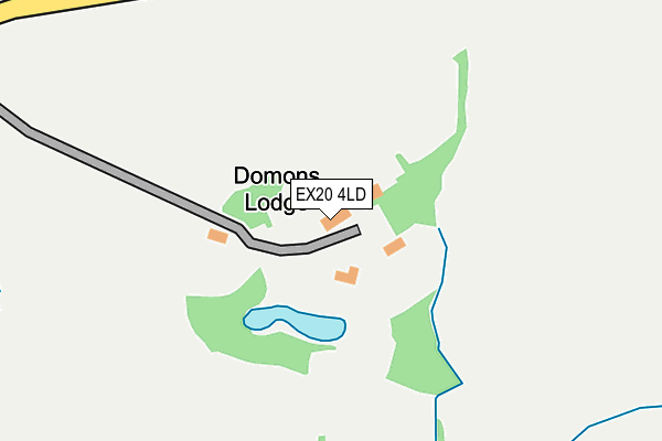 EX20 4LD map - OS OpenMap – Local (Ordnance Survey)