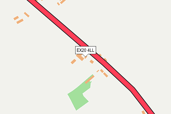 EX20 4LL map - OS OpenMap – Local (Ordnance Survey)
