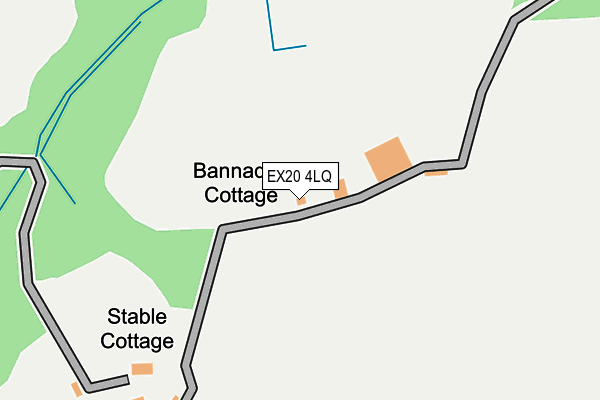 EX20 4LQ map - OS OpenMap – Local (Ordnance Survey)