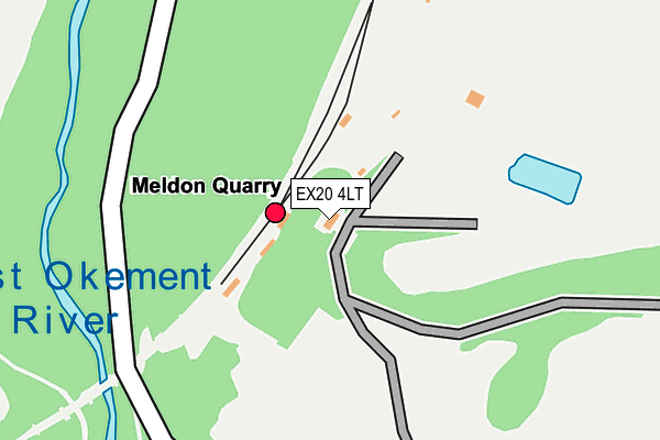 EX20 4LT map - OS OpenMap – Local (Ordnance Survey)