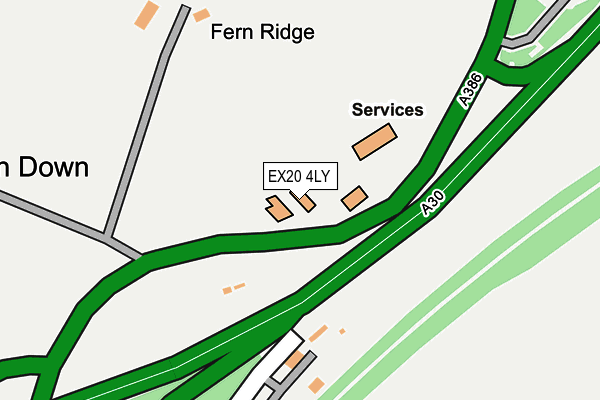 EX20 4LY map - OS OpenMap – Local (Ordnance Survey)