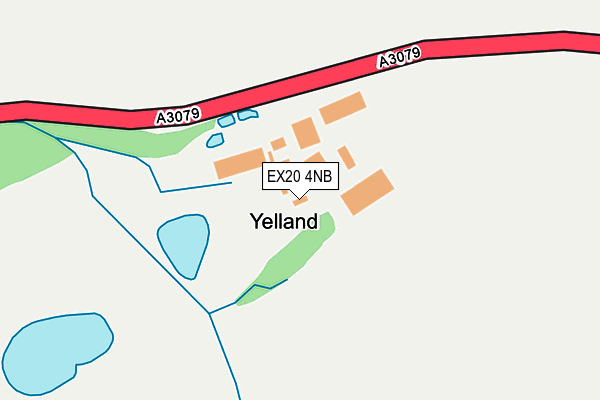 EX20 4NB map - OS OpenMap – Local (Ordnance Survey)