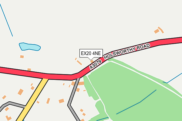 EX20 4NE map - OS OpenMap – Local (Ordnance Survey)