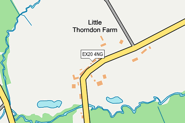 EX20 4NG map - OS OpenMap – Local (Ordnance Survey)