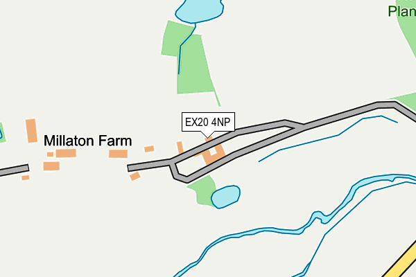 EX20 4NP map - OS OpenMap – Local (Ordnance Survey)