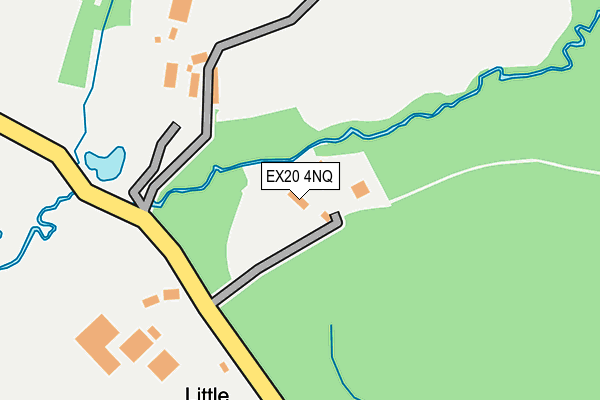 EX20 4NQ map - OS OpenMap – Local (Ordnance Survey)