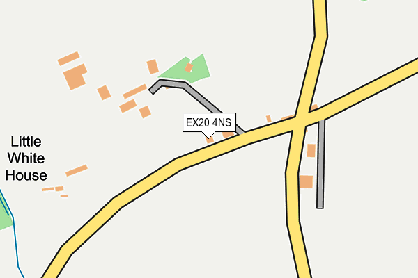 EX20 4NS map - OS OpenMap – Local (Ordnance Survey)