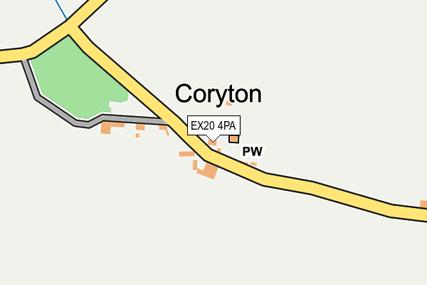 EX20 4PA map - OS OpenMap – Local (Ordnance Survey)