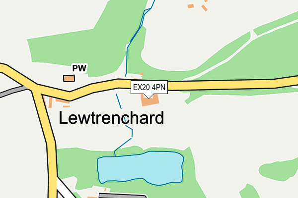 EX20 4PN map - OS OpenMap – Local (Ordnance Survey)