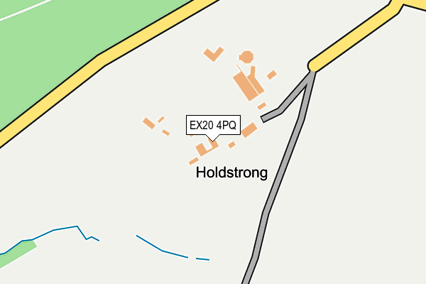 EX20 4PQ map - OS OpenMap – Local (Ordnance Survey)