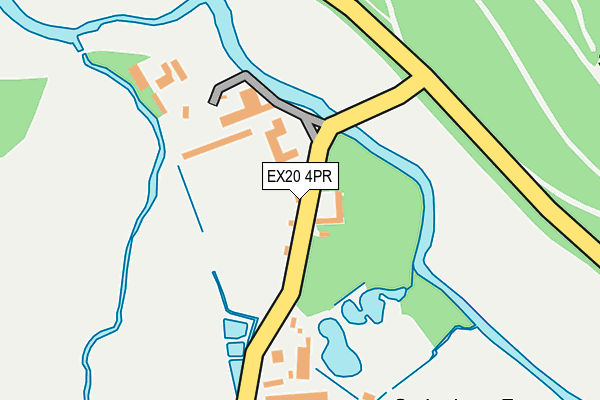 EX20 4PR map - OS OpenMap – Local (Ordnance Survey)