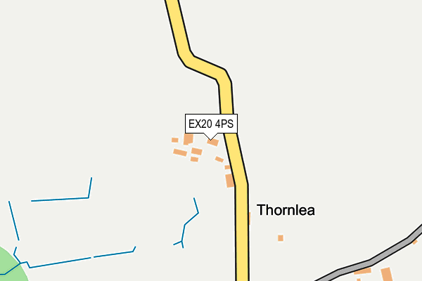 EX20 4PS map - OS OpenMap – Local (Ordnance Survey)