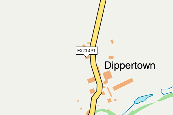 EX20 4PT map - OS OpenMap – Local (Ordnance Survey)