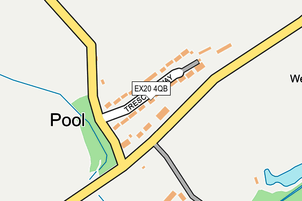 EX20 4QB map - OS OpenMap – Local (Ordnance Survey)