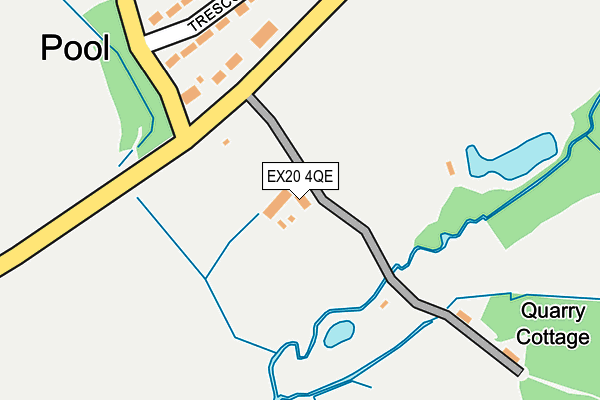 EX20 4QE map - OS OpenMap – Local (Ordnance Survey)