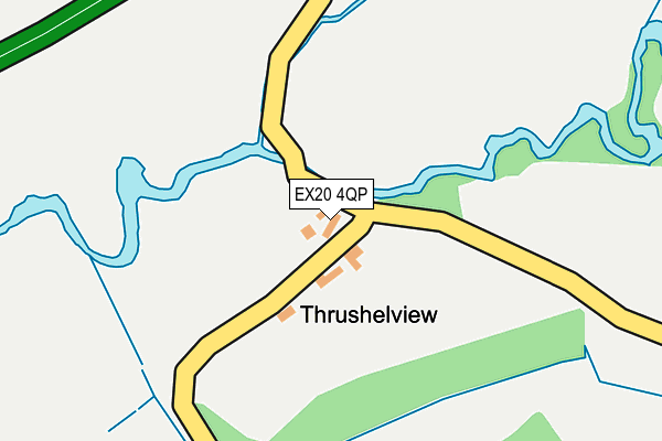 EX20 4QP map - OS OpenMap – Local (Ordnance Survey)