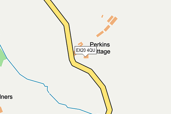 EX20 4QU map - OS OpenMap – Local (Ordnance Survey)