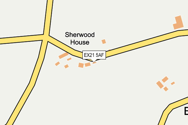 EX21 5AF map - OS OpenMap – Local (Ordnance Survey)
