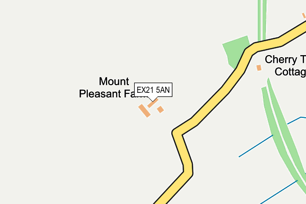 EX21 5AN map - OS OpenMap – Local (Ordnance Survey)