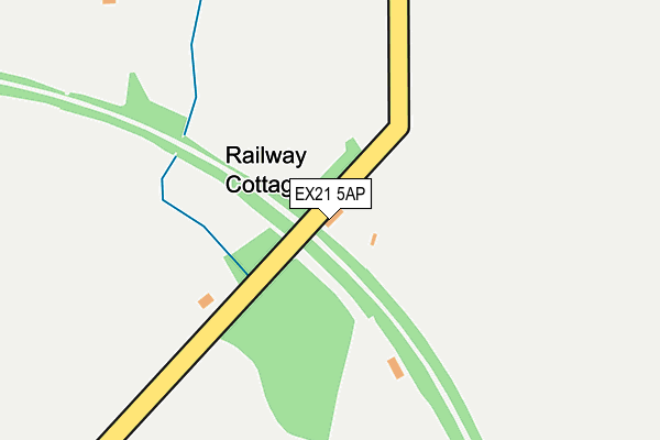 EX21 5AP map - OS OpenMap – Local (Ordnance Survey)