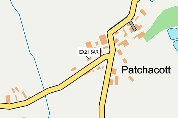 EX21 5AR map - OS OpenMap – Local (Ordnance Survey)