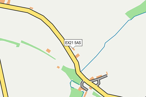 EX21 5AS map - OS OpenMap – Local (Ordnance Survey)