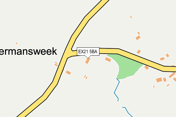 EX21 5BA map - OS OpenMap – Local (Ordnance Survey)