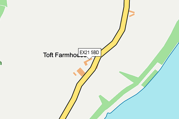 EX21 5BD map - OS OpenMap – Local (Ordnance Survey)