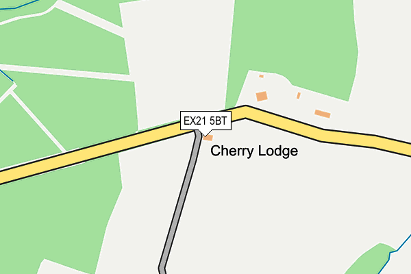 EX21 5BT map - OS OpenMap – Local (Ordnance Survey)