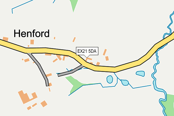 EX21 5DA map - OS OpenMap – Local (Ordnance Survey)