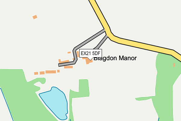 EX21 5DF map - OS OpenMap – Local (Ordnance Survey)